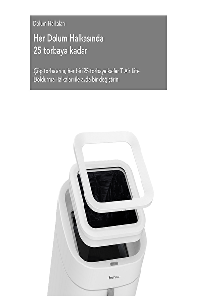 TOWNEW T Air Lite Tam Otomatik Akıllı Çöp Kovası