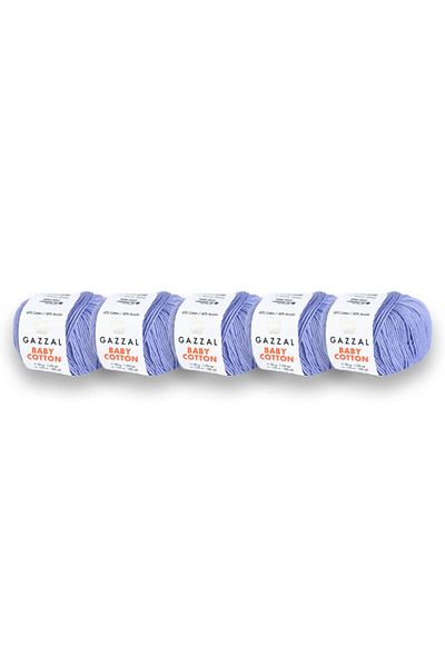 Gazzal Baby Cotton Amigurumi, Punch 5 Pack Πλεκτό κορδόνι χειρός, 50 gr (3420)