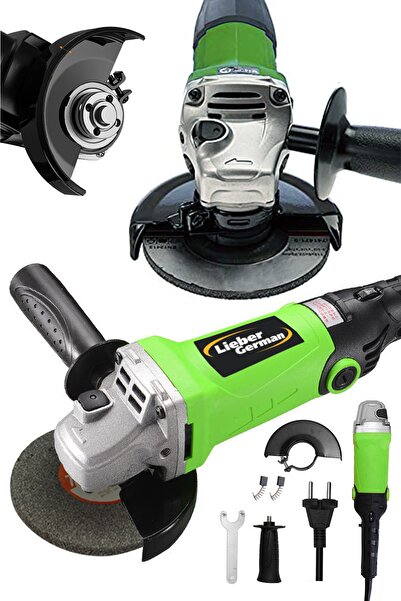 Lieber German Bakır Sargı Devir Ayarlı 1500 W 115-125 Mm Spiral Avuç Içi Taşlama Makinası 20 Taş Hediyeli