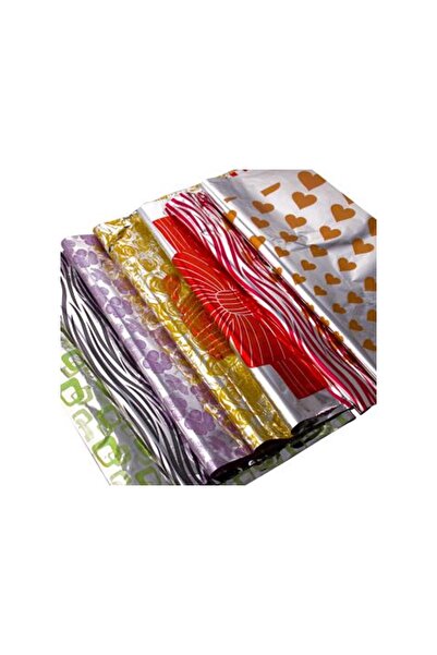 Asya Pachet de 100 pungi metalizate pentru cadouri de 35x50