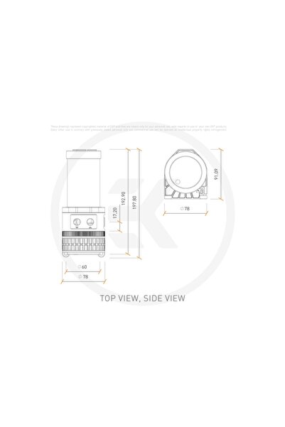 EKWB Ek-quantum Kinetic TBE 200 D5 PWM D-RGB - Plexi