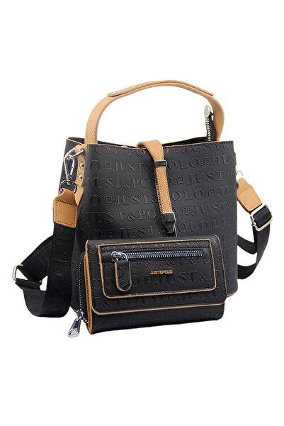 Just Polo Kilit Detaylı Kadın Kartlık Ve Omuz Çanta Kombini Pbu4002-1006