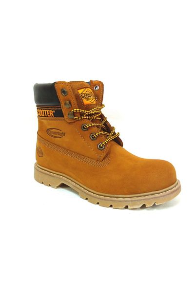 Scooter Cinnamon Yellow Waterproof Leather Unisex Boots