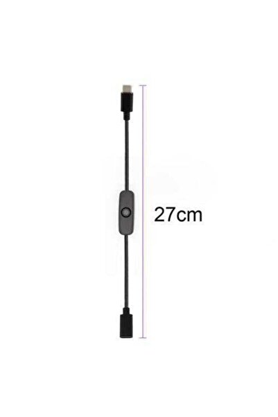 Robotistan Type-c Raspberry Pi 4 Güç Anahtarlı Kablo