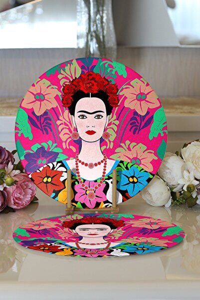 Realhomes 2-Piece Special Design Digital Printed Modern Round Placemat - Supla