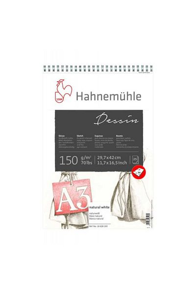 Hahnemühle Dessin Sketch Book A3 150g 25 Sheets Sketch Book