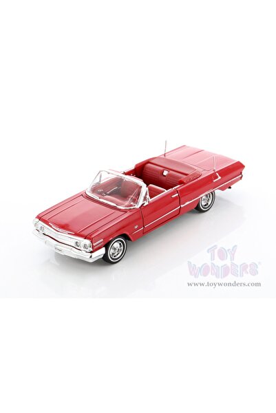 WELLY - Chevolet Impala Cabrio (1963, 1/24 Ölçekli Model Araba (aynı Gün Kargo)