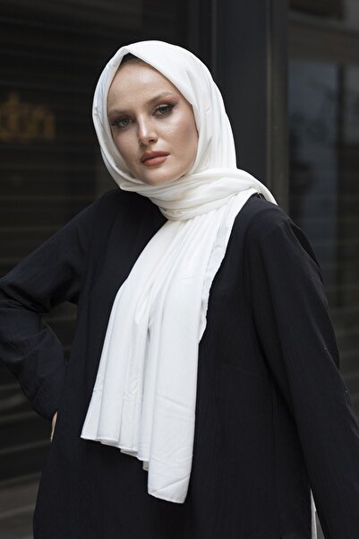 Stella Eşarp Women's Combed Cotton Shawl Ecru