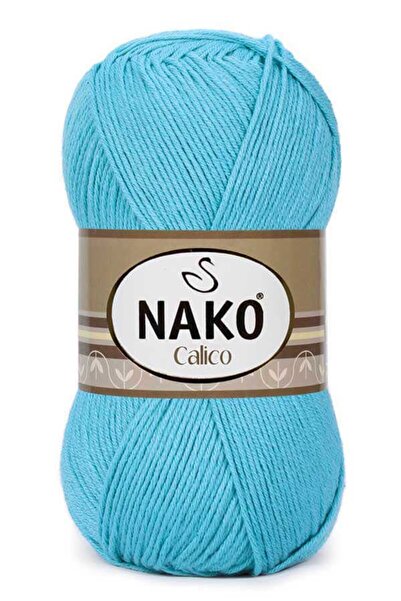 NAKO Calico 3792 Turkuaz El Örgü Ipi