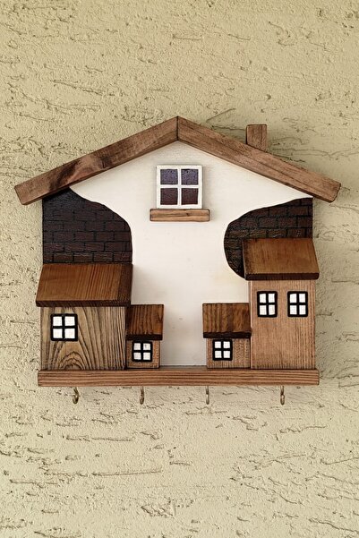 Binbir Trend Driftwood Tasarım Ahşap Anahtarlık, Tasarım Anahtarlık, Duvar Dekoru Gb-007