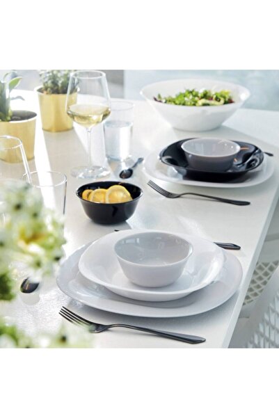 Luminarc Carine Beyaz 6 Parça 2 Kişilik Yemek Takımı.