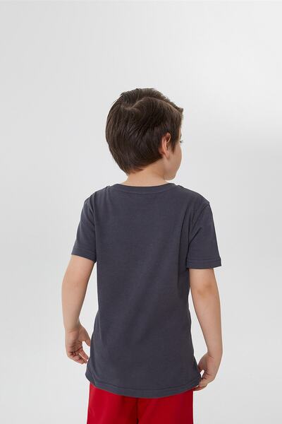 Lee Cooper Boy's Grant T-Shirt K. Gray 212 Lcb 242008