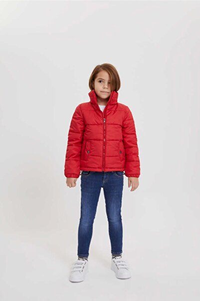 Lee Cooper Kız Çocuk Olinda Mont Kırmızı 201 LCG 232001