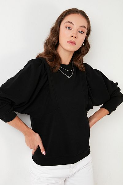 Lela Дамски пуловер с кръгло деколте, памучен, плетен, 601ms0183