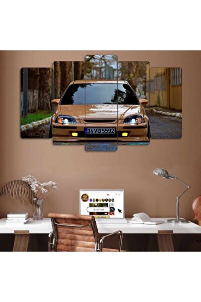 EVLOYA Honda Civic - 5 Parçalı Tablo