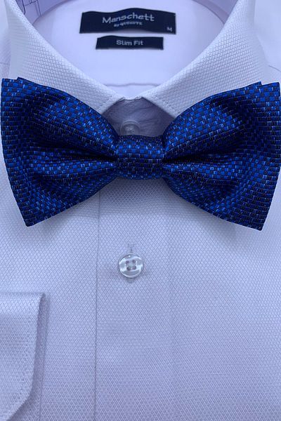 Quesste Accessory Papion albastru pentru bărbați cu model