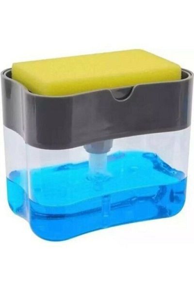 süngermatik Liquid Soap Dispenser with Pump and Sponge Chamber 380 ml