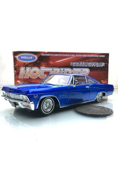KARSAN 1965 Chevrolet Impala Ss 396 Blue 1:24 Ölçek Welly Marka Karsan1965impala