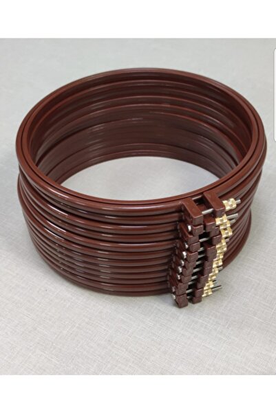 BALIM ÖRGÜ EVİ 25 Cm Plastic Embroidery Hoop with 6 Screws and Oval Edges