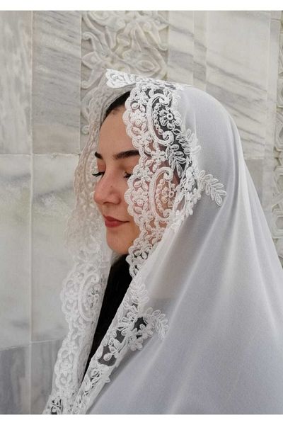 Lady Rio French Guipure Lace Mevlüt Shawl Special Day Chiffon Shawl Scarf Engagement Bundle Dowry Box