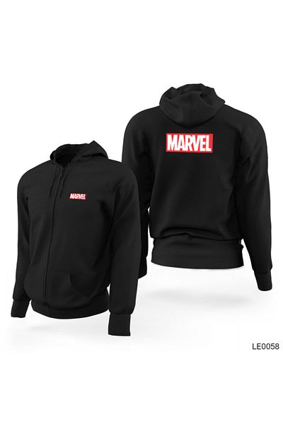 Z zepplin Суичър с качулка с цип и ограничено издание на Marvel