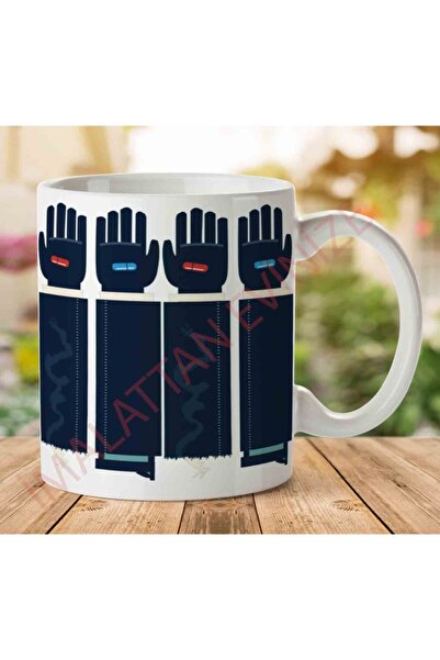 ART HEDİYE كوب ماتريكس مطبوع على الجانبين