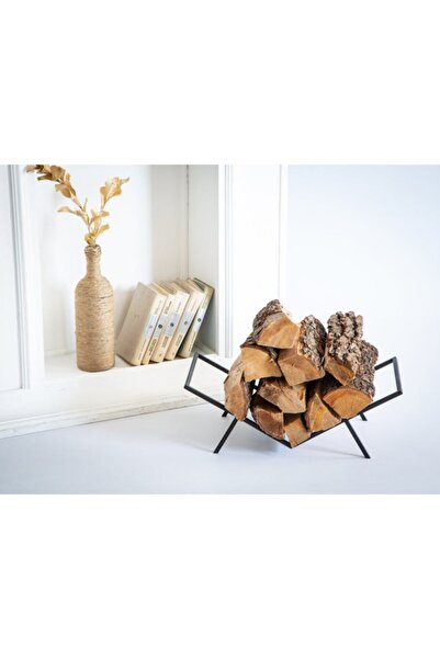İlgi Trafik Metal Odunluk Şömine Soba Yanı Dekoratif Odunluk Modeli