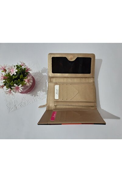 LİONER Women's Wallet Stripe Patterned Useful Wallet Women's Wallet 17x10x4.5 Cm