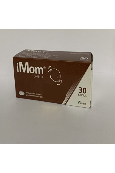 ITF İlaç Imom Omega3 - 30 Capsules Food Supplement Containing Minerals and Vi...