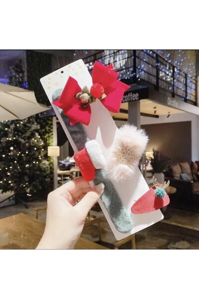 Soft and Baby Set od 4 komada sa kopčom i božićnim čarapama (Nova godina, doč...