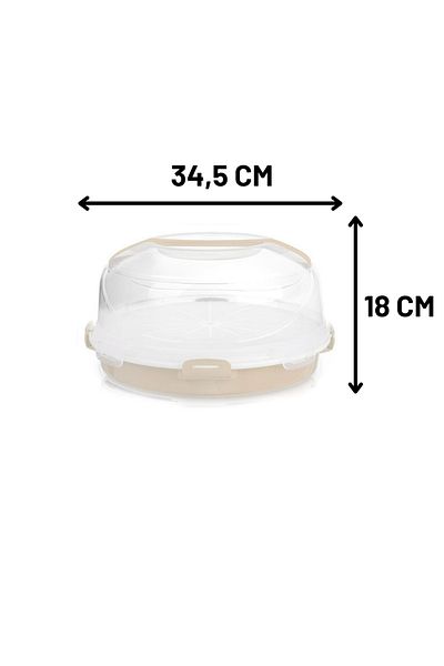 Melkan Home Cake Jar with Chamber & Cake Jar 7 Liters + 2.5 Liters Cream with Chamber