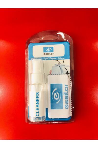 ESSİLOR Gözlük Temizleme Spreyi Ve Ipek Bez Cirizal Sprey Orjinal Tüm Camlar Için Uygundur