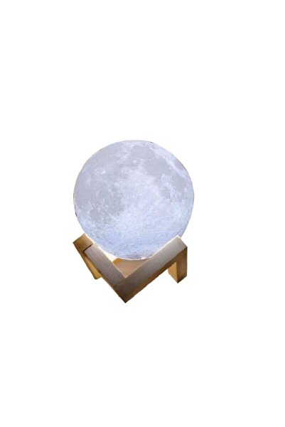 Genel Markalar Ay Gece Lambası Led 15cm Usb Kablolu, Kablolu Gece Lambası
