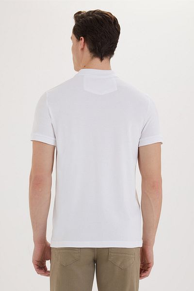 Lee Cooper Men's Twins Pike Polo Collar T-Shirt White 202 LCM242042