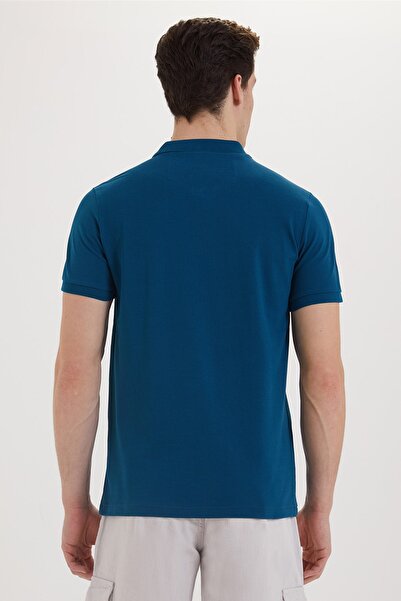 Lee Cooper Ανδρικό Twins T-Shirt Pike Polo με λαιμόκοψη Petrol 202 LCM242042