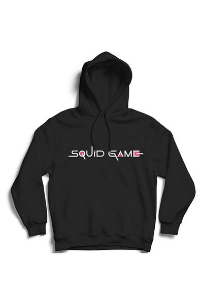 fame-stoned Унисекс суитшърт с качулка и принт от телевизионния сериал Squid Game, 100% памук