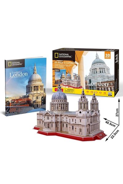 Cubic Fun 107 Pieces 3D National Geographic - St. Paul's Cathedral - England Puzzle