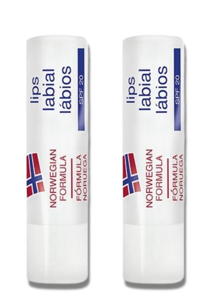 Neutrogena مرطب الشفاه SPF 20 عامل الحماية من الشمس للشفاه 4,8 جرام 2 قطعة