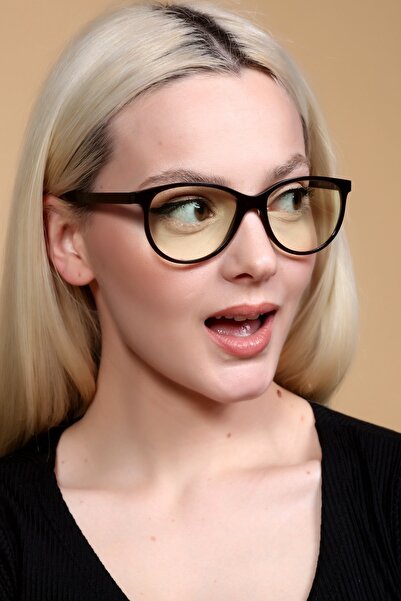 PETİTO Spica Siyah Unisex Mavi Işık Koruyucu Ekran Gözlüğü (52-17-145)