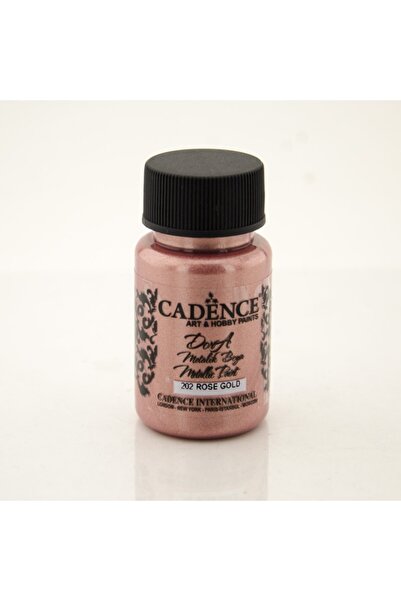 Cadence Boya 202 Rose Gold Dora Metalik Boya 50ml(cc)
