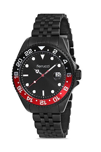 Ferrucci ساعة يد سوداء للرجال FC-13030m.04