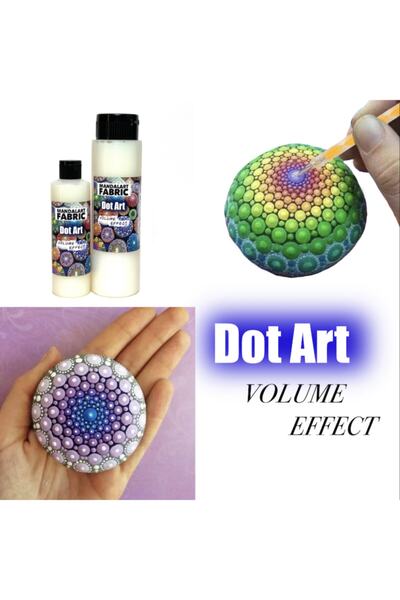 Mandalart Fabric Dot Mandala Katkı Malzemesi Volume Effect, Dot Sanatı,boyaya...