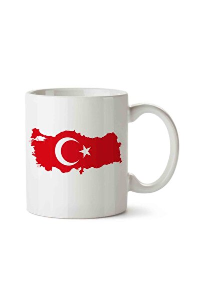 ART HEDİYE كوب مطبوع عليه خريطة تركيا على الجانبين