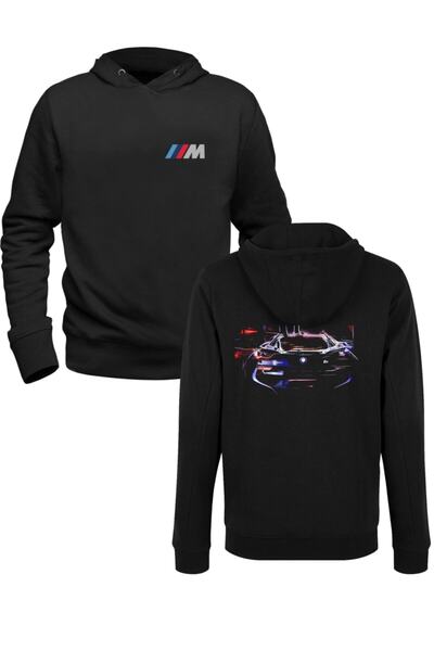 Alfa Tshirt سويت شيرت للأطفال مطبوع رقميًا باللون الأسود من الأمام والخلف