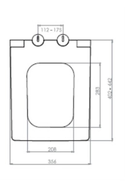 NKP Kare Slim Duroplast Metal Menteşeli Yavaş Kapanır Klozet Kapağı