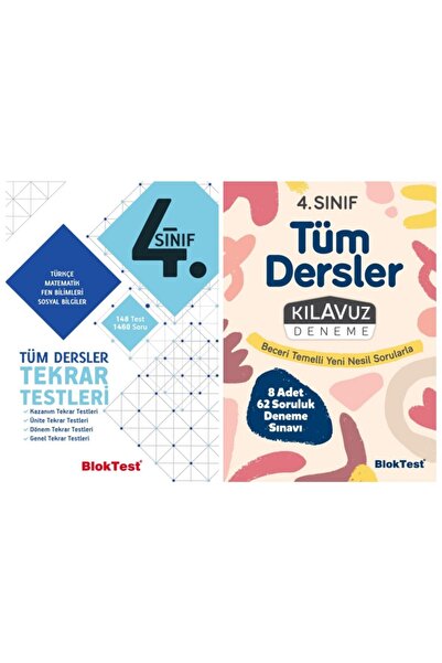 Tudem Yayınları 4. Sınıf 2'li Set (tekrar Testleri + Kılavuz Deneme) - Tudem ...