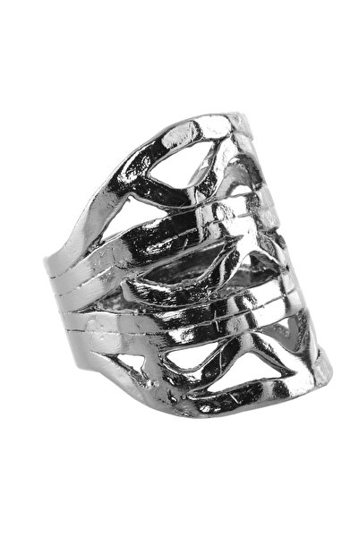 LABALABA Men's Metallic Anthracite Lacquer Plated Adjustable Bohemian Ring