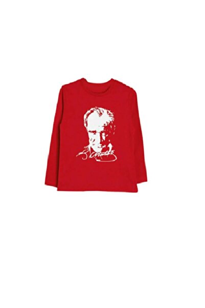 KUAYSTORE Ataturk Printed Unisex Children's Long Sleeve Tshirt