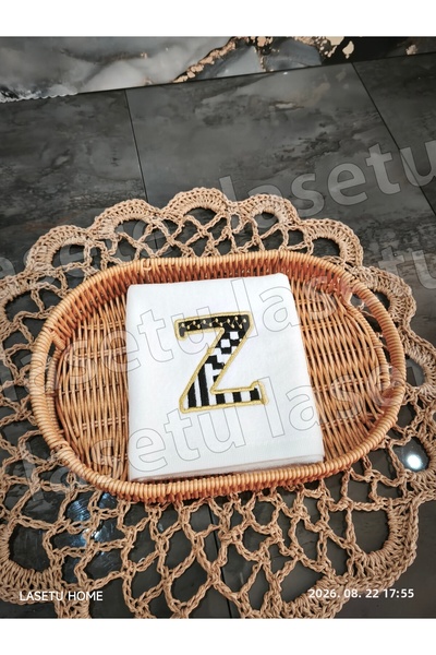 LASETU Checkered Z Letter Kitchen Towel 1 Piece (30X50)