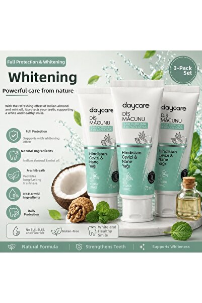 Daycare Full Protection and Whitening Toothpaste 3 Pieces X 75 ml